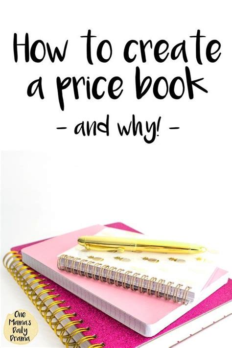 How To Use A Price Book To Save Money With Images Price Book Save