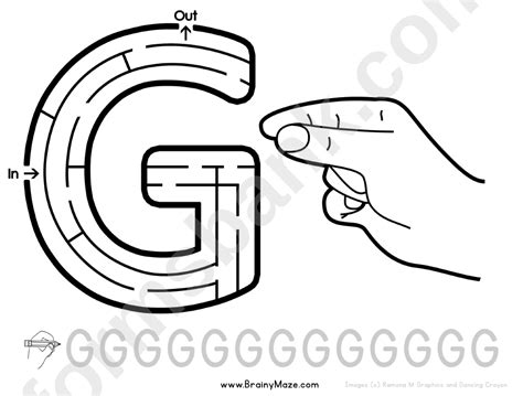 Sign Language Letter G Printable Pdf Download