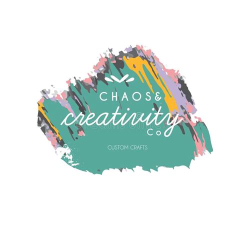 Watercolor Logo Design Ideas Creative Logo Art Stock Illustration