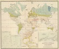An 1856 map showing geographic distribution of health and disease ...