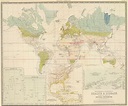 An 1856 map showing geographic distribution of health and disease ...