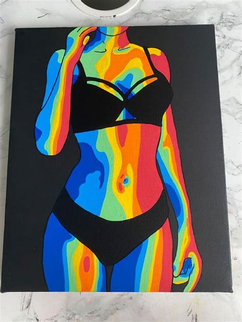 Thermal Body Art Diy Canvas Art Painting Painting Art Projects