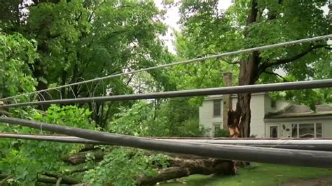 Clean Up In Waukesha County After Storms Roll Through