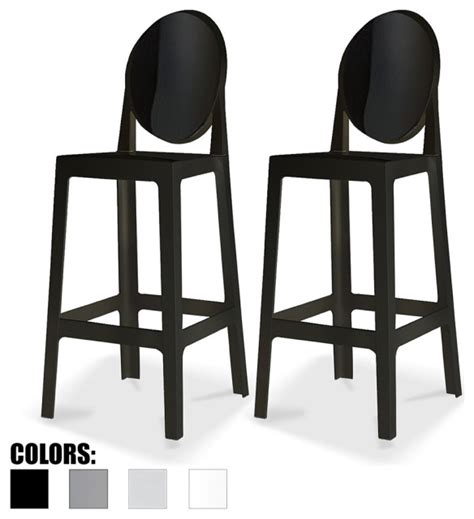 Thank you & happy shopping! Designer Molded Plastic Bar Height Stool Chair With High ...