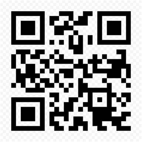 HD Black QR Code Barcode PNG Citypng