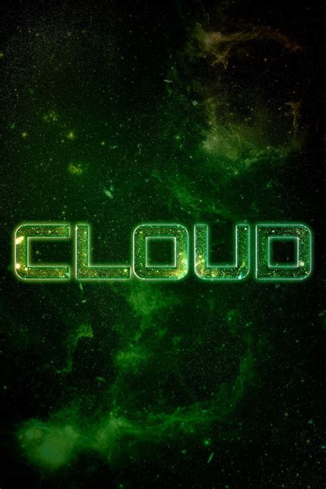 Cloud Word Typography Green Text Free Image By Paeng