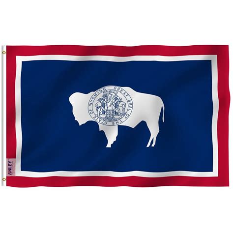 Fly Breeze Wyoming State Flag 3x5 Foot Anley Flags