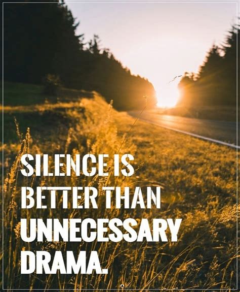 Silence Is Better Than Unnecessary Drama Thepowerofsilence
