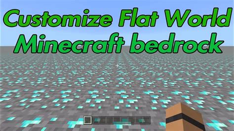 How To Make A Flat World On Minecraft Bedrock Edition Youtube