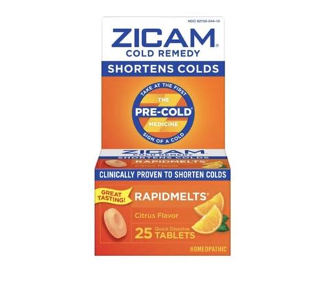 Zicam Cold Remedy Citrus Flavor Zinc Rapidmelts Homeopathic25 Tablets Exp 421 Ebay