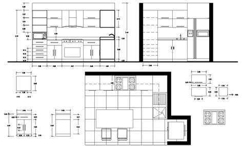 If you've dreamed of building a kitchen full of cabinets,stop dreaming and start building. L shape kitchen working drawing in dwg AutoCAD file. - Cadbull