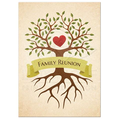 Amazon com family reunion banner family reunion. Family reunion invitations with beautiful heart tree