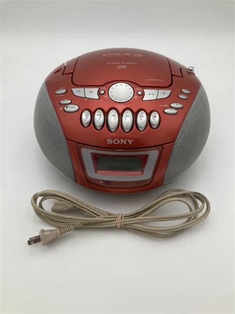 Vintage Sony Cfd E75 Portable Boombox Cd Player Amfm Radio Cassette