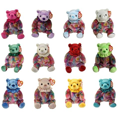 Ty Beanie Babies Birthday Bears Set Of 12 Months75 Inch