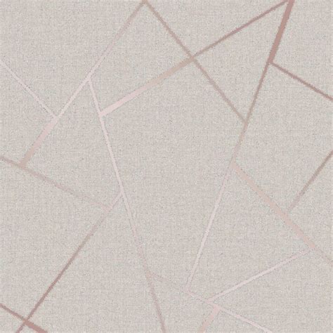 Fine Decor Quartz Fractal Fd42282 Rose Gold Wallpaper From