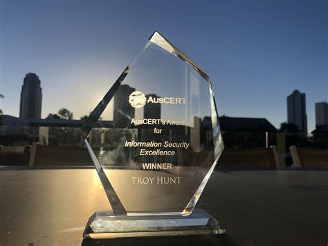 Troy Hunt Auscert And The Award For Information Security Excellence