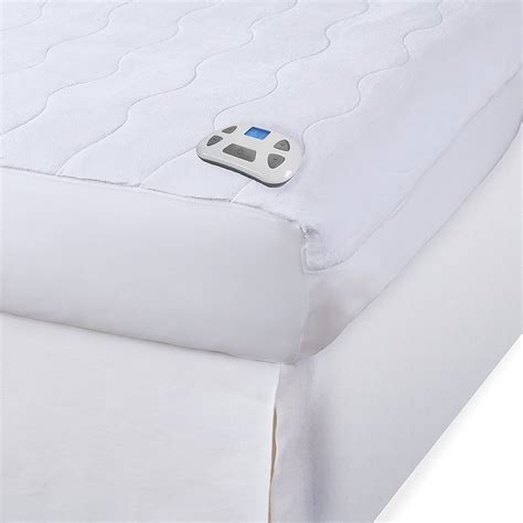 Regardless of size, the mattress pad fits mattresses up to 16 inches deep and is machine washable as well as dryer safe. "Serta Electric Microplush Heated Mattress Pad with New ...