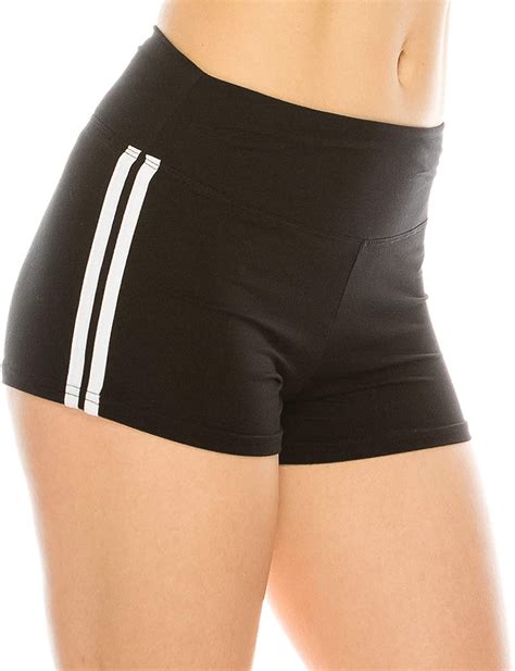Womens Athletic Compression Running Yoga Spandex Shorts Lillian Zs Boutique