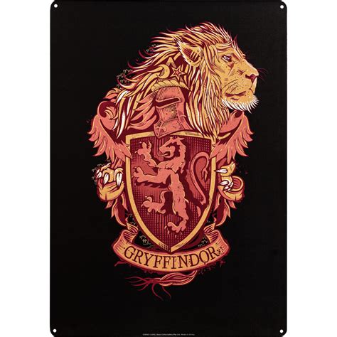 Harry Potter Gryffindor House Crest Tin Sign