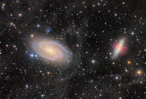 Messier 81 And 82 An Ultra Deep View Of The Galactic Cirrus And The