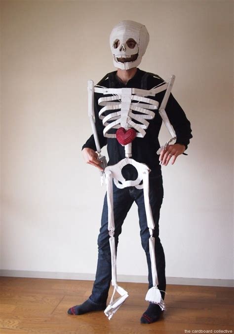 The Cardboard Collective Dancing Cardboard Skeleton Costume