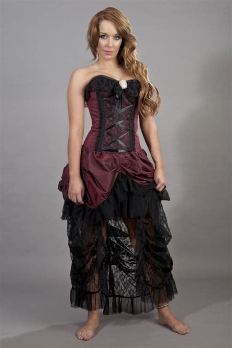 online metal gothic punk and rockabilly shop babashop burleska elizabeth corset jurk