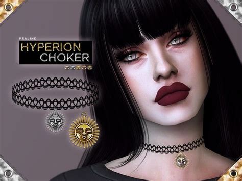 Pralinesims Hyperion Choker Chokers Sims 4 Sims