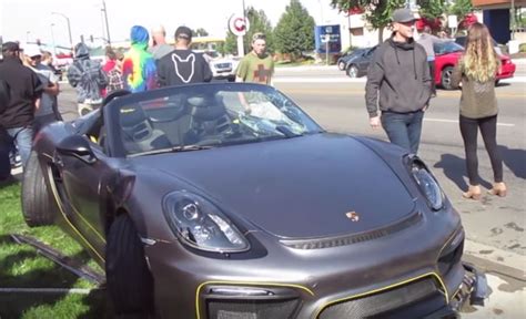 Porsche Boxster Spyder Crashes Into Crowd While Leaving Boise Cars And