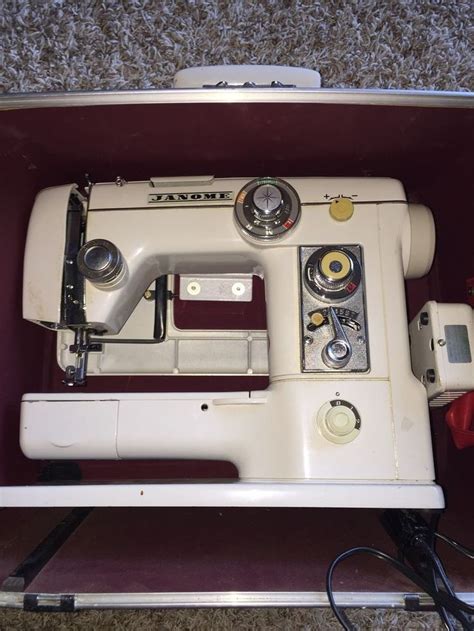 Vintage 1950 60s Very Rare Janome Heritage Model 605 Sewing Machine