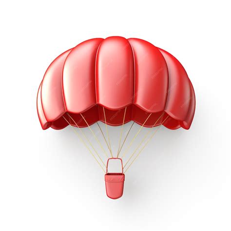 Premium Ai Image A Red Parachute With A Red Handle Attached