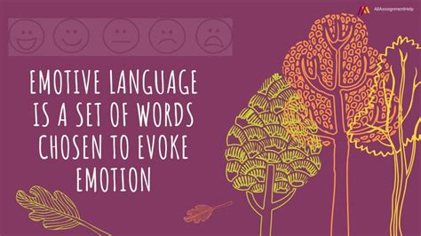 Ideas can be expressed in a way that is positive or negative or welcoming or threatening. Emotive language definition | Example of Emotive language
