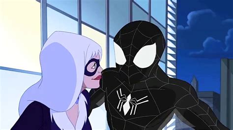 The Spectacular Spiderman Black Cat Kiss