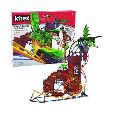 Knex Rides Dragons Revenge Thrill Roller Coaster Building Set Table