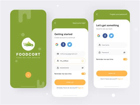 Every day the app will update with new alerts, news and tips on how to avoid gmo products, and where to find suitable alternatives. Food Delivery App Login UI by Mithun Ray on Dribbble