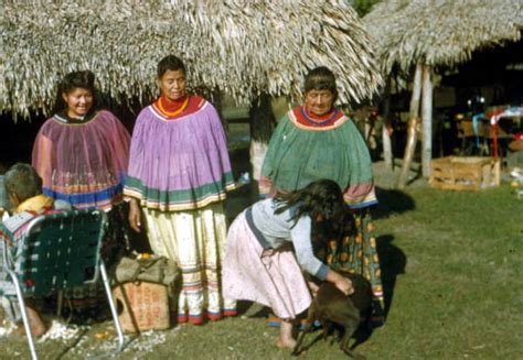 Florida Memory Seminole Indian Women At The Reservation Brighton