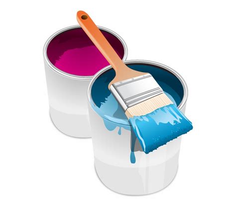 Paint Can With Brush Vector Clip Art Clipart Best Clipart Best Images