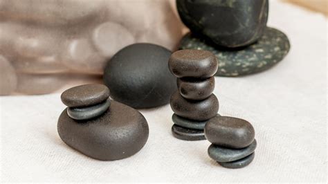 Premium Photo Set Of Massage Stones