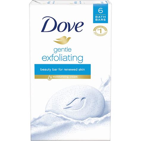 Dove Gentle Exfoliating Bar Soap 6 Pk Decorative And Hand Bar Soaps