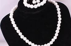 earrings bracelet necklace pearl set sets jewelry simulated imitation bridal elegant classic party fashion