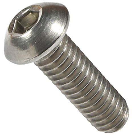 38 16 X 1 Button Head Socket Cap Screws Stainless Steel 18 8 Qty 10