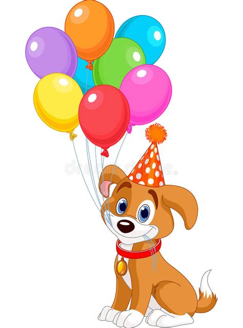 Birthday Puppy Stock Vector Illustration Of Cute Vector