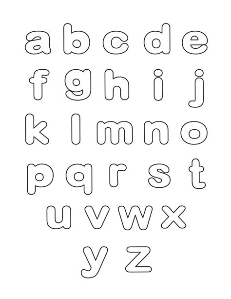 Free Printable Lowercase Bubble Letters Set Freebie Finding Mom