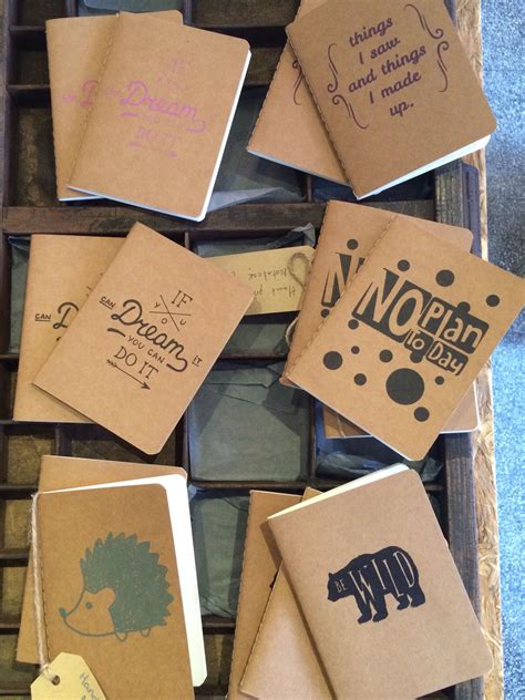 Hand Screen Printed Notebooks By Mrs B Designs Ltd Screen Printing Notebook Printing Hand