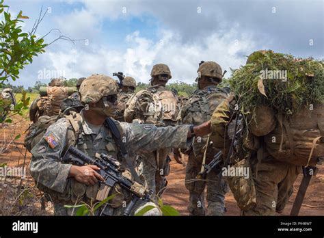 Us Army Reserve Soldiers With B Company 100th Infantry Battalion