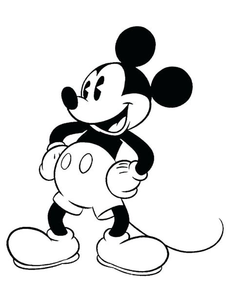 Mickey Mouse Face Coloring Pages At Free Printable