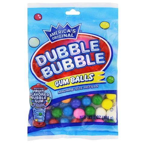 Dubble Bubble Gum Ball Refills 5 Oz Packs Dubble Bubble Bubble Gum