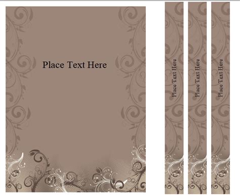 binder cover templates word  publisher