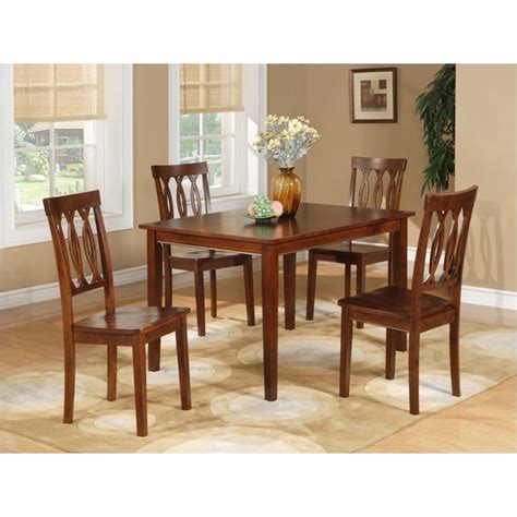 Simple Living 5 Piece Tobey Compact Round Dining Set Adinaporter