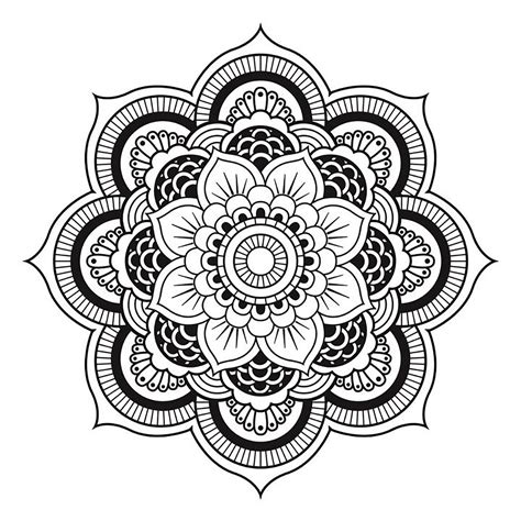 Mandala To Download Free Simple Flower Mandalas Adult