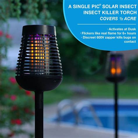 Buy Solar Insect Killer Torch With Led Flame Effect Online At Lowest